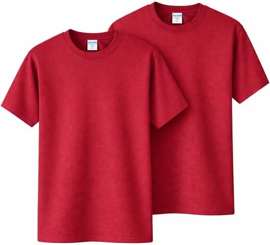 Gildan Unisex-Adult DryBlend T-Shirt, Style G8000, Multipack Scarlet Red