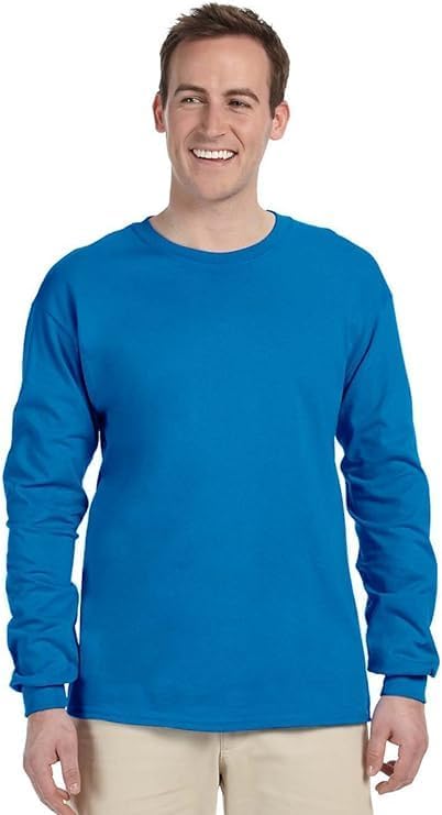 Cotton 6 oz. Long-Sleeve T-Shirt (G240) Sapphire