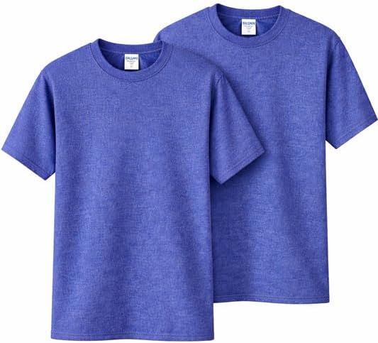 Gildan Unisex-Adult DryBlend T-Shirt, Style G8000, Multipack Heather Deep Royal